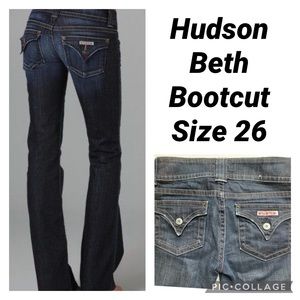 HUDSON BETH BOOT CUT  JEAN SIZE 26